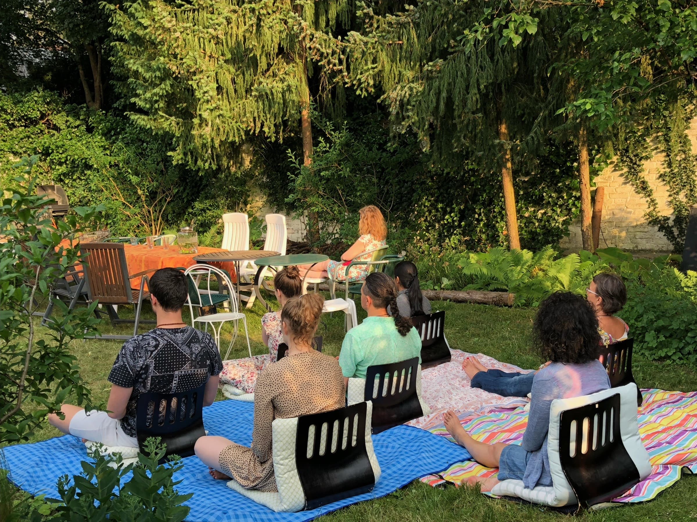 Räume und Garten des Berlin Meditation Zentrums